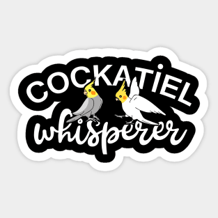 cockatiel whisperer Sticker